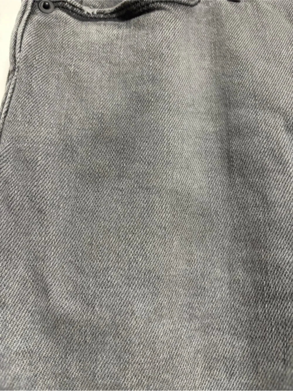 Good American Good Classic Raw Hem Cropped Straight Jeans Gray Size 4/27